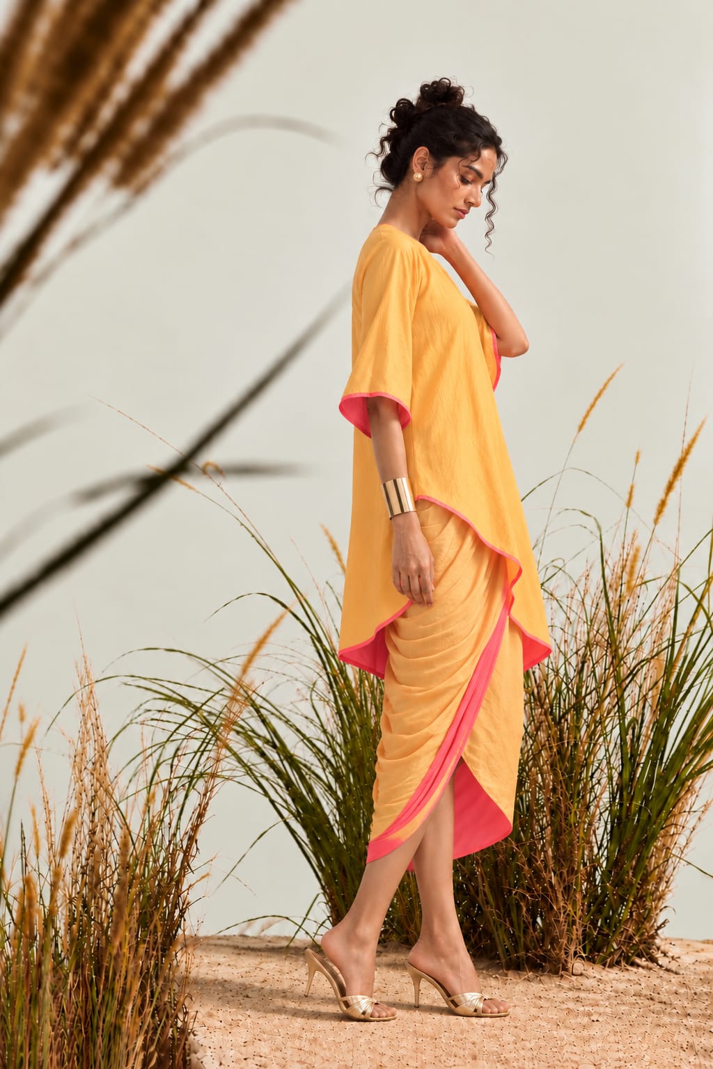 RIVA Reversible Silk Blend Coord Set
