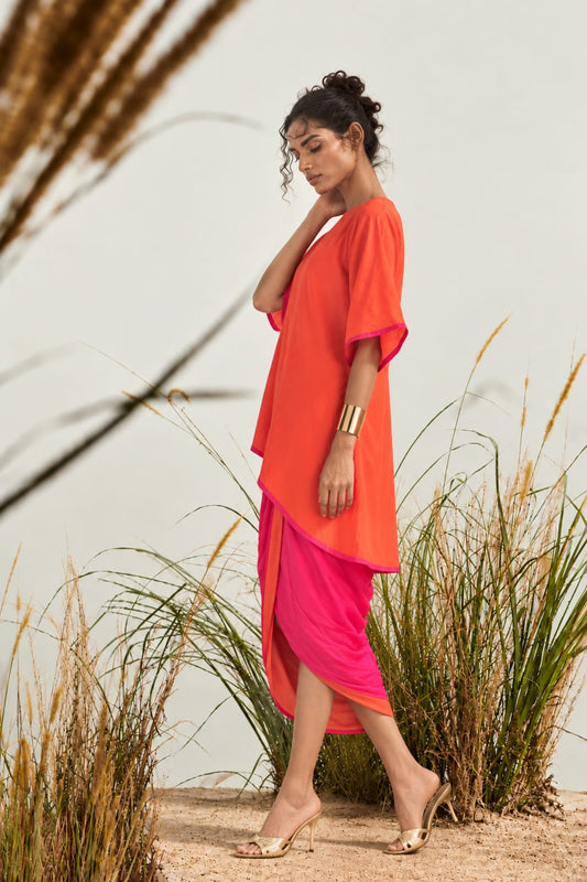 RIVA Reversible Silk Blend Coord Set