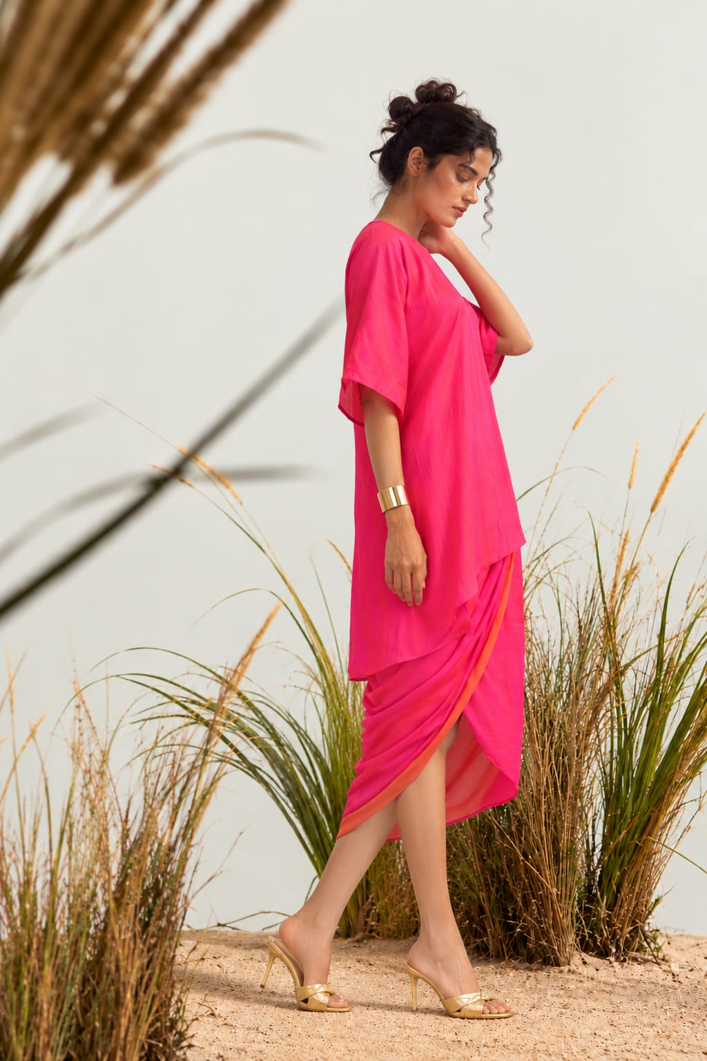 RIVA Reversible Silk Blend Coord Set
