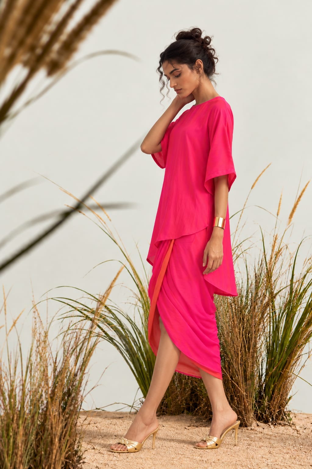 RIVA Reversible Silk Blend Coord Set
