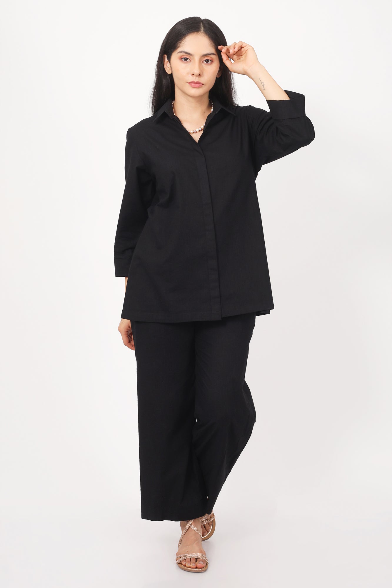 Surra Mid Waist Semi Flared Pants for Women