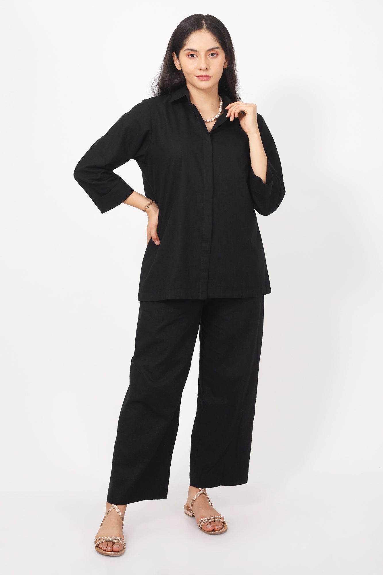 Surra Mid Waist Semi Flared Pants for Women