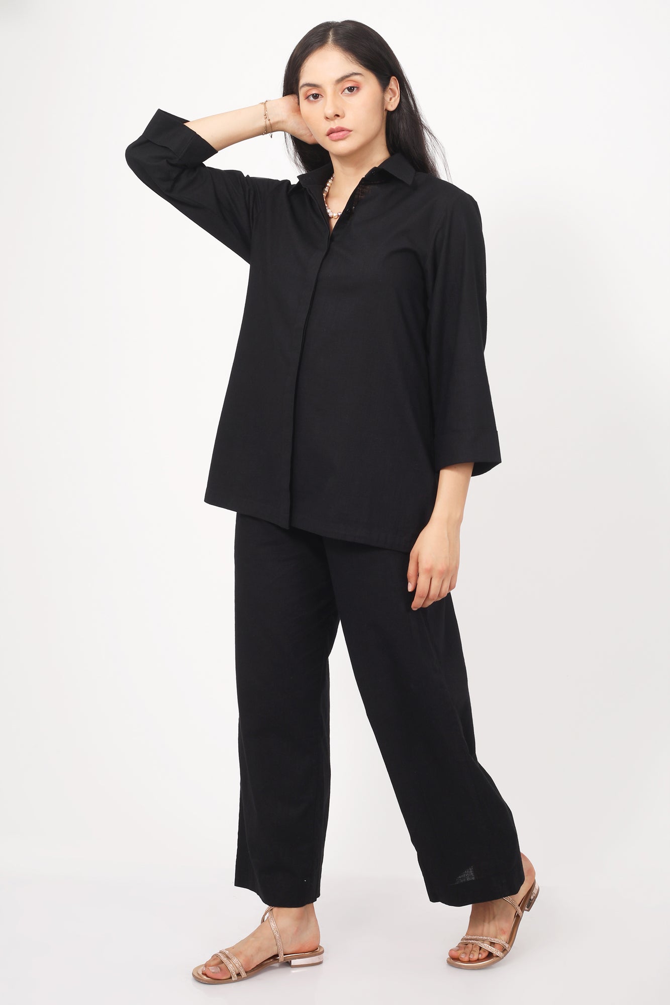 Surra Mid Waist Semi Flared Pants for Women