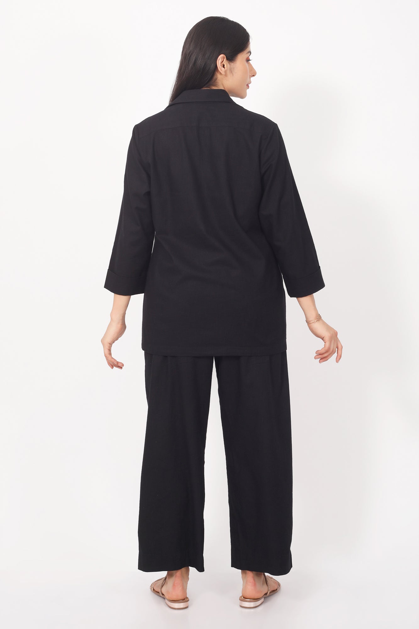 Surra Mid Waist Semi Flared Pants for Women