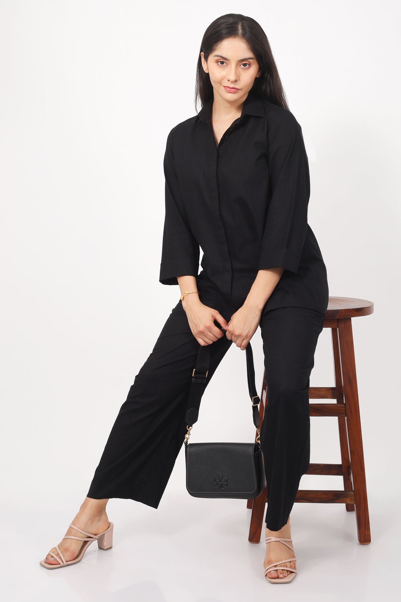 Surra Mid Waist Semi Flared Pants for Women