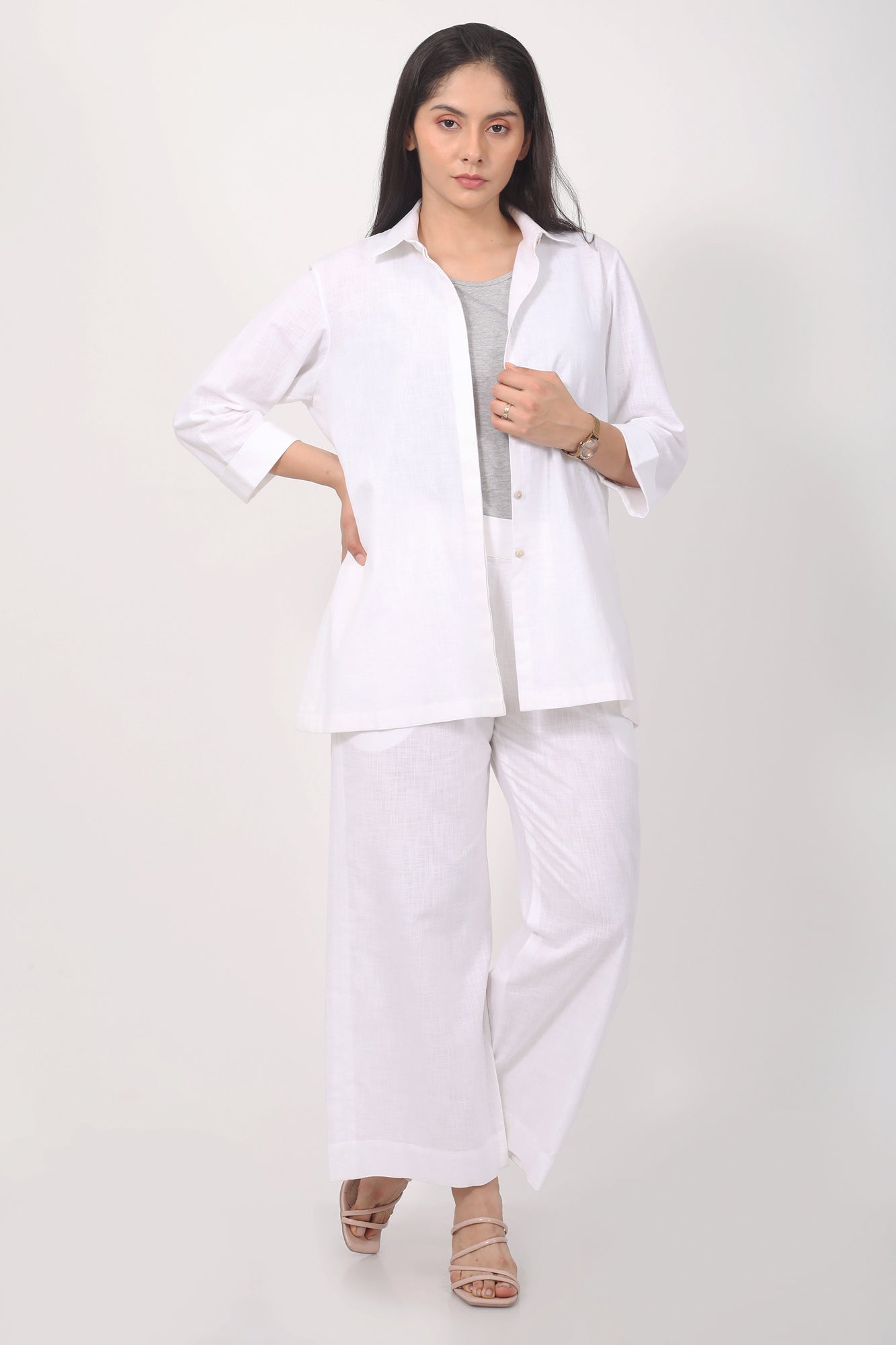 Surra Mid Waist Semi Flared Pants for Women