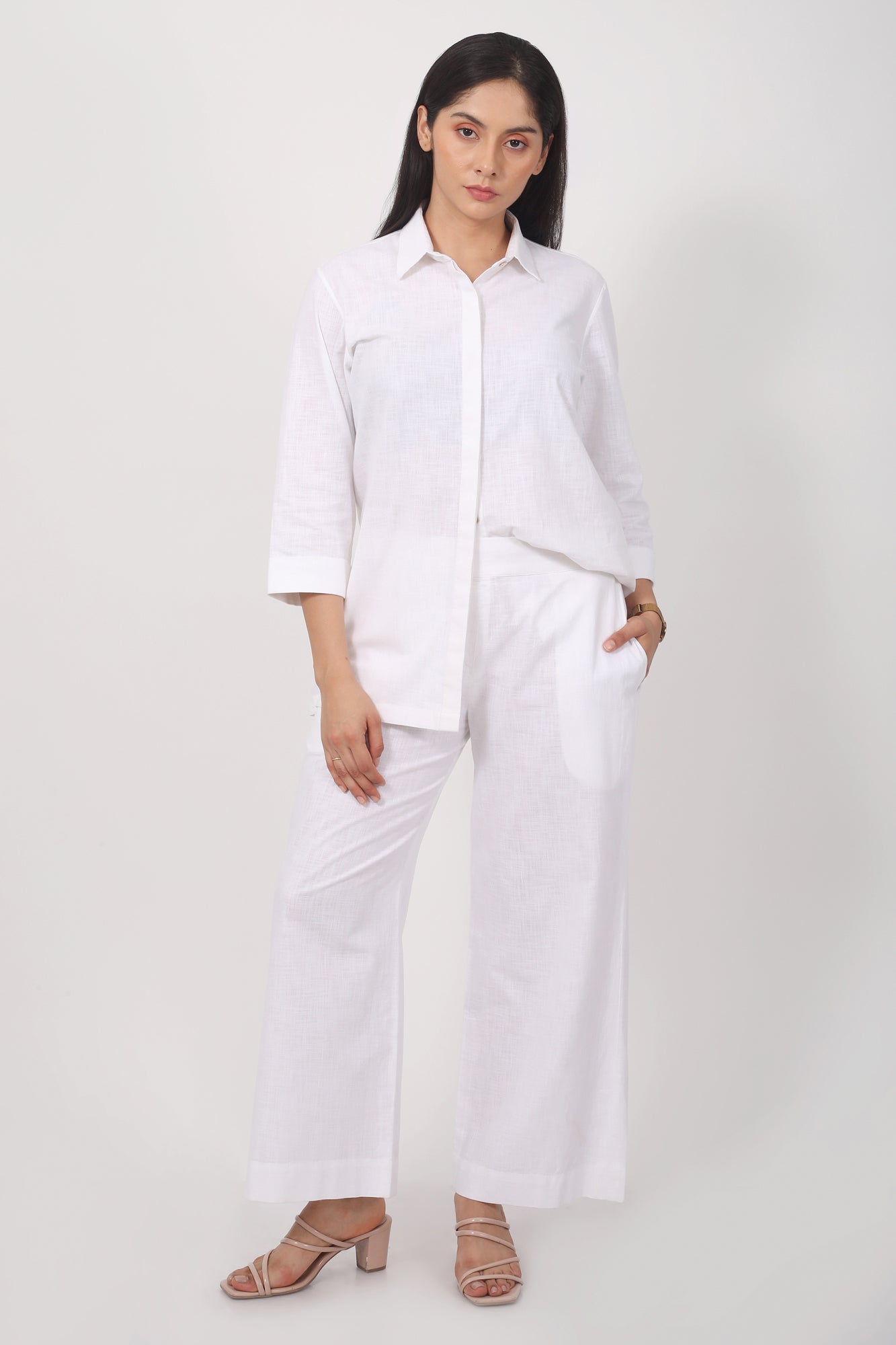 Surra Mid Waist Semi Flared Pants for Women