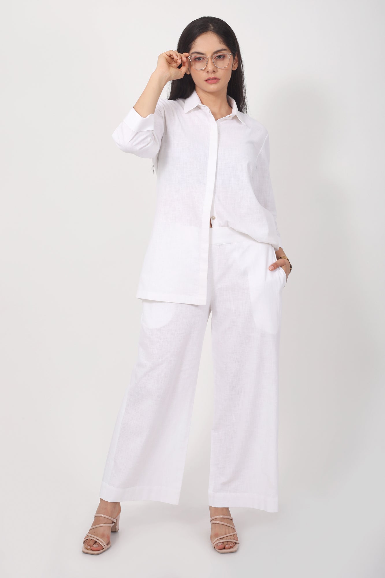 Surra Mid Waist Semi Flared Pants for Women