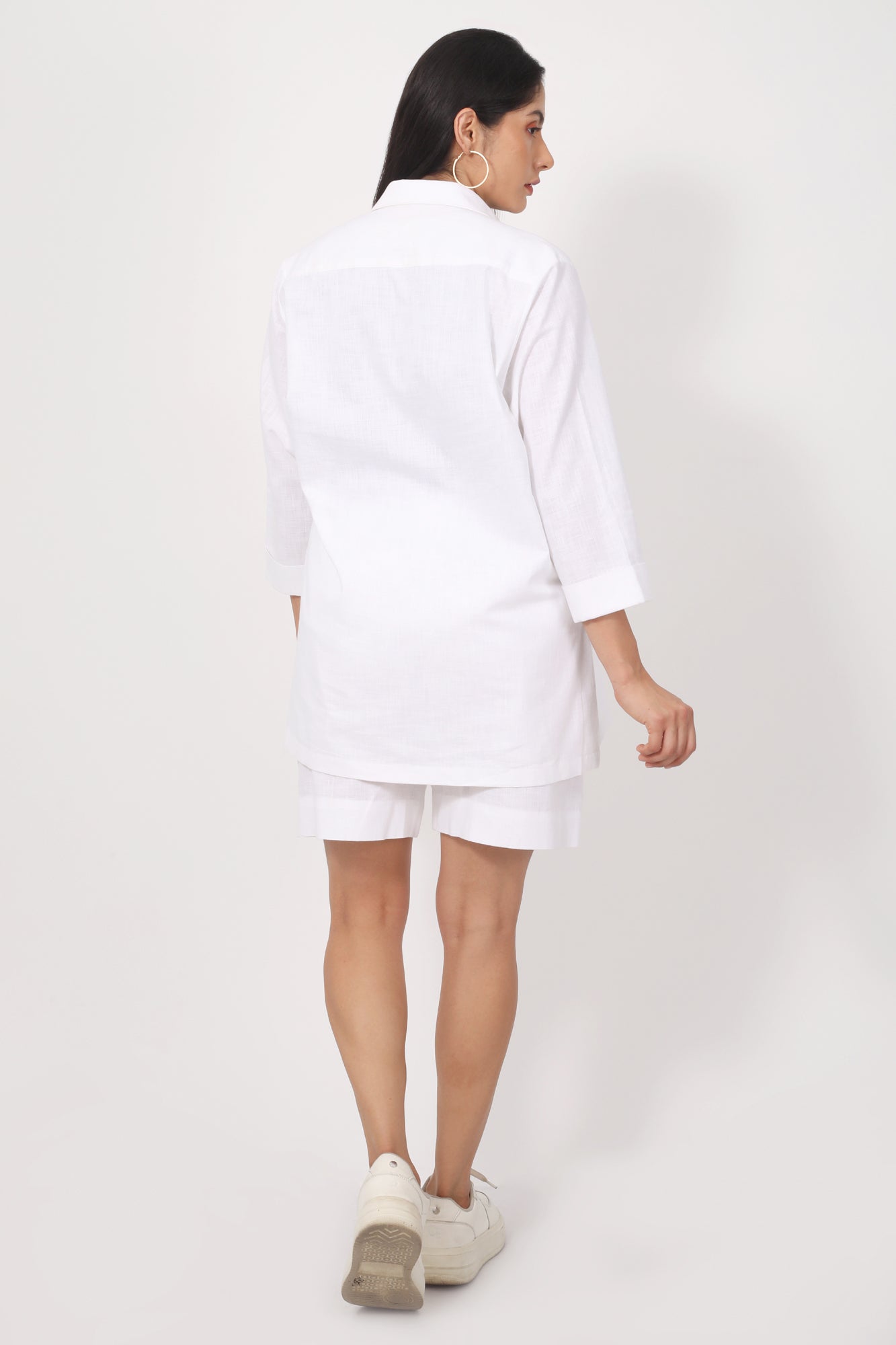 Kiyo Knee-Length Shorts High Waist Pants for Women