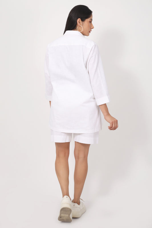 Kiyo Knee-Length Shorts High Waist Pants for Women