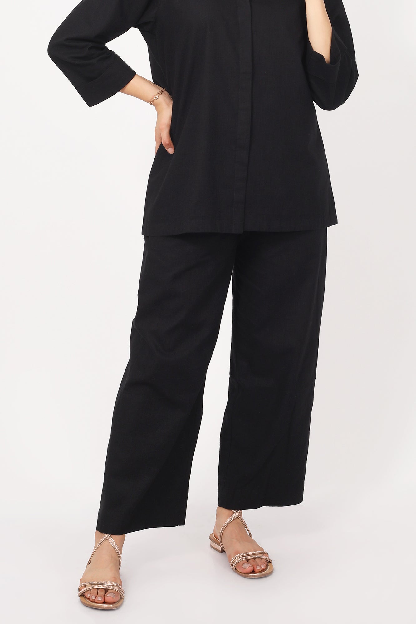 Surra Mid Waist Semi Flared Pants for Women