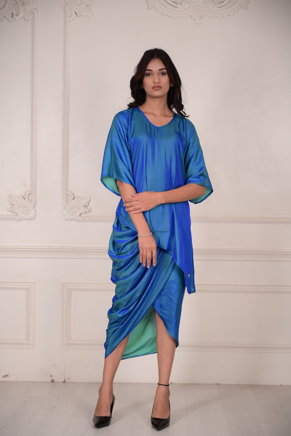 RIVA Reversible Silk Blend Coord Set