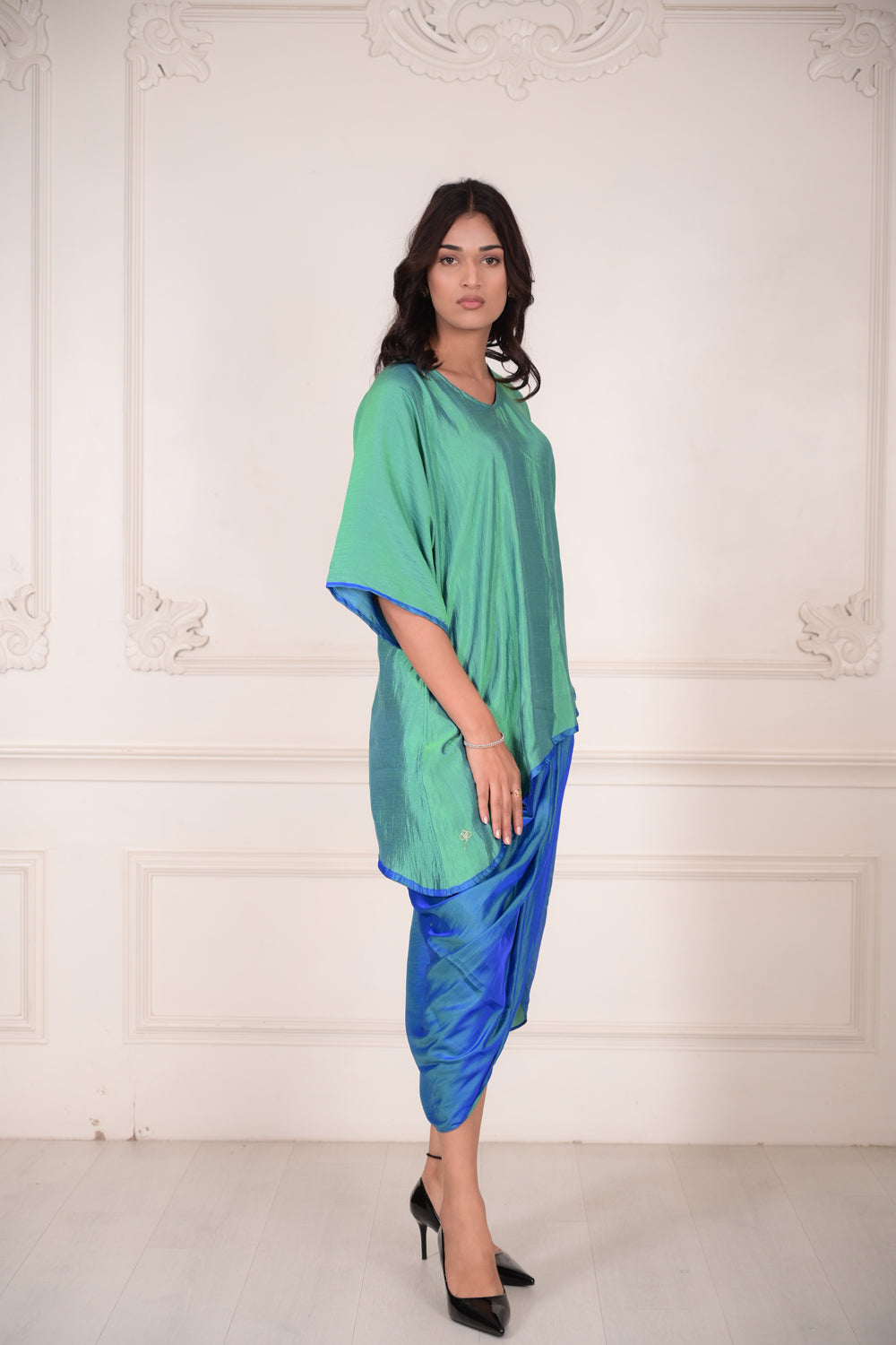 RIVA Reversible Silk Blend Coord Set