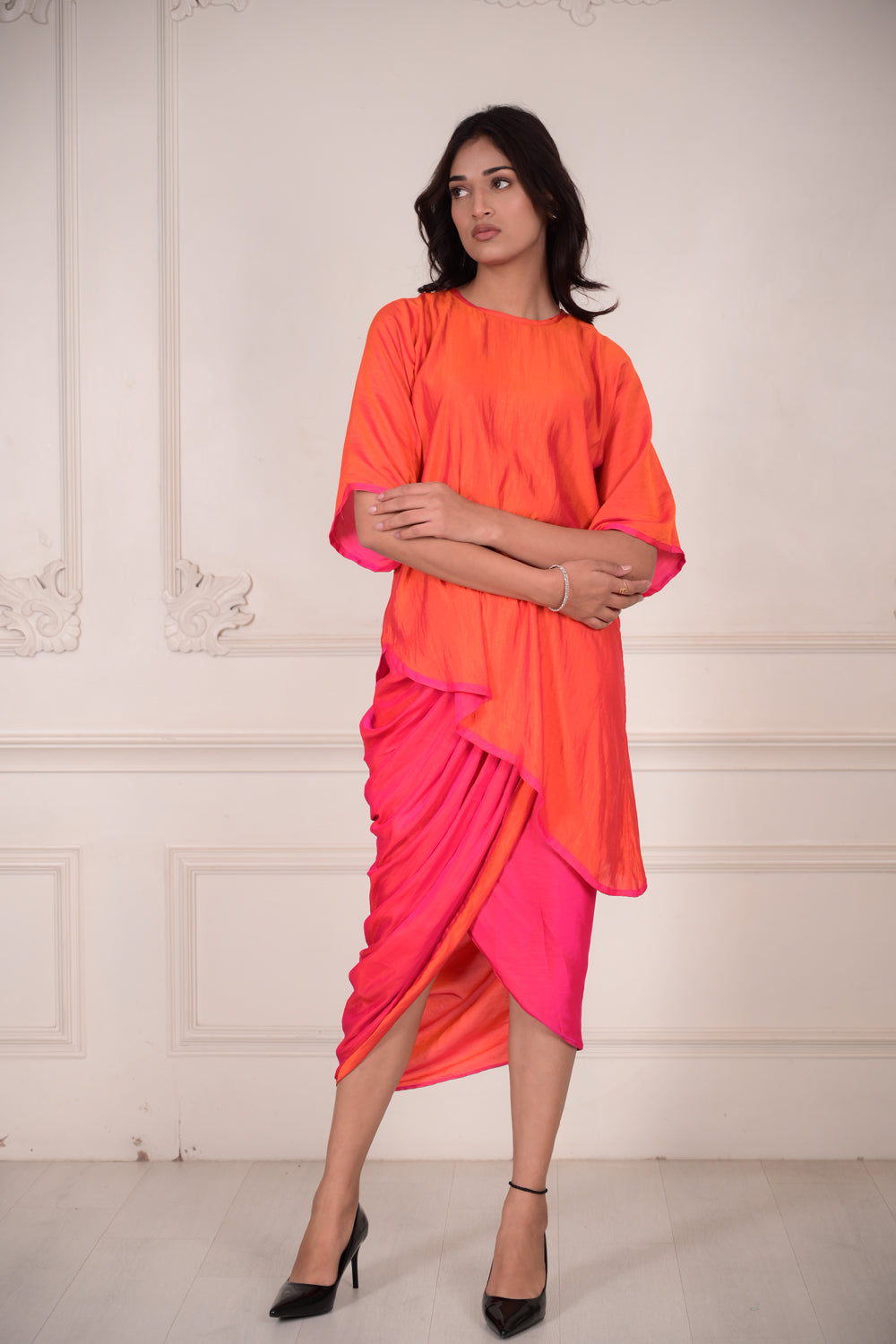 RIVA Reversible Silk Blend Coord Set