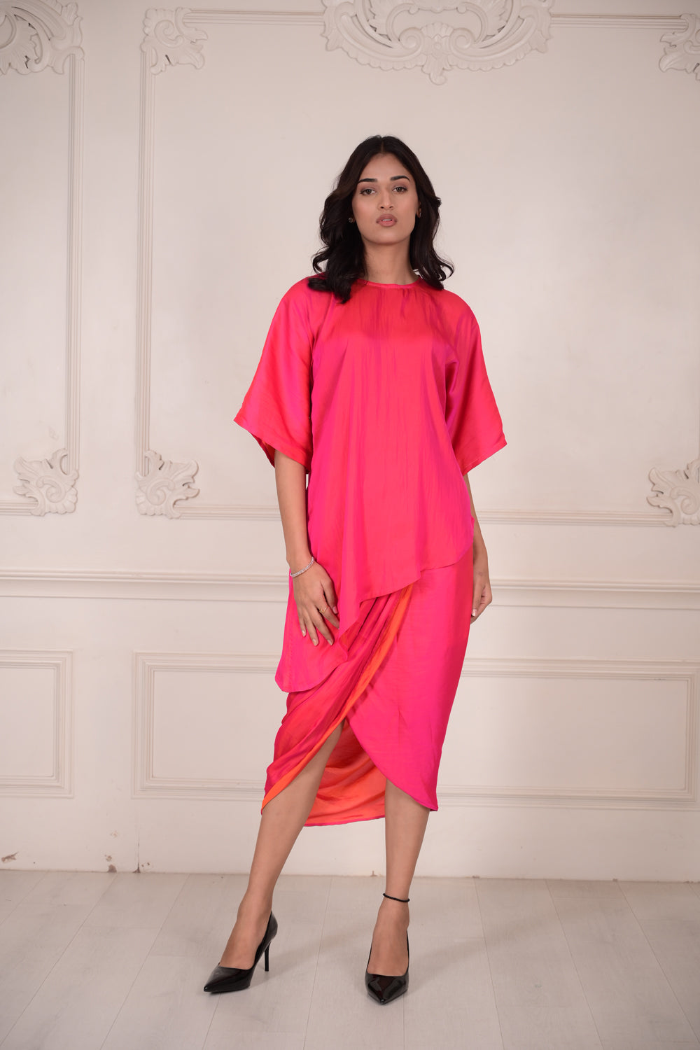 RIVA Reversible Silk Blend Coord Set