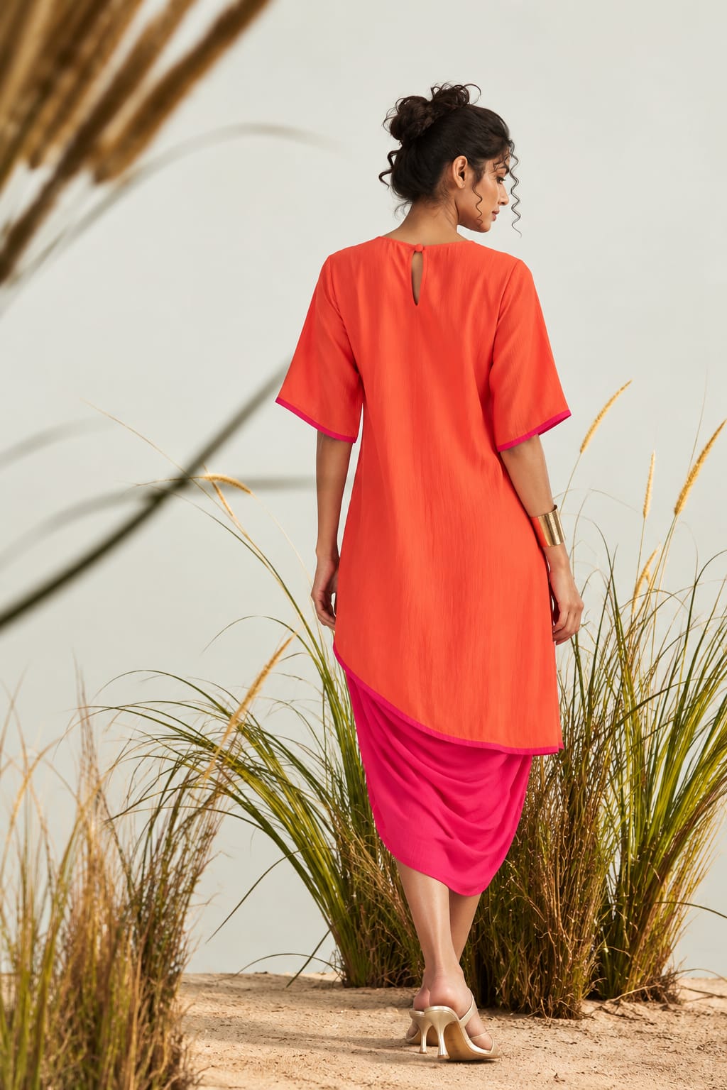 RIVA Reversible Silk Blend Coord Set