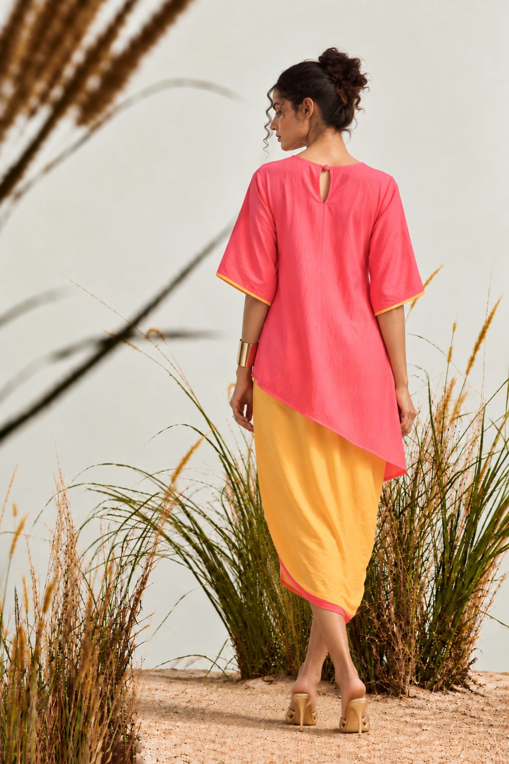 RIVA Reversible Silk Blend Coord Set