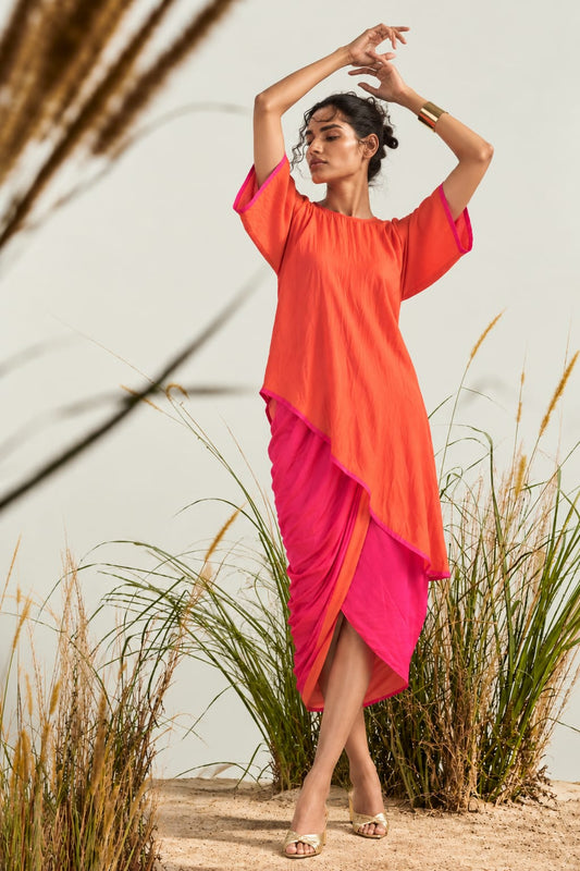 RIVA Reversible Silk Blend Coord Set